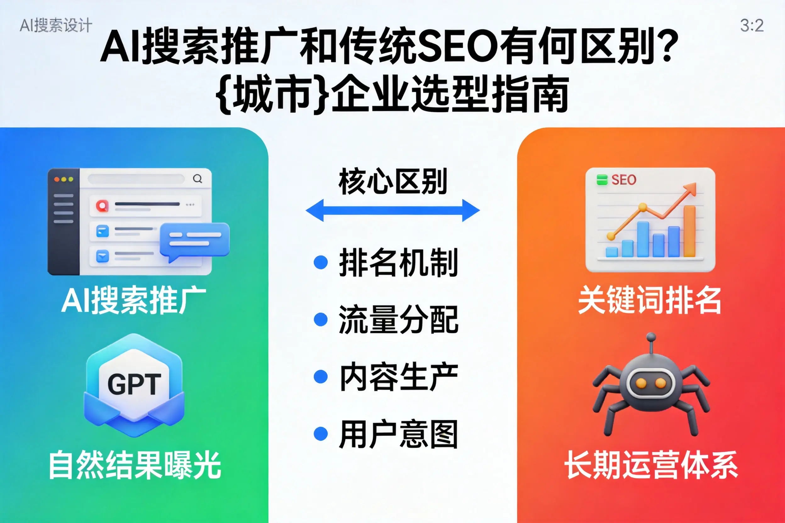 AI搜索推广和传统SEO有何区别？赣州企业选型指南