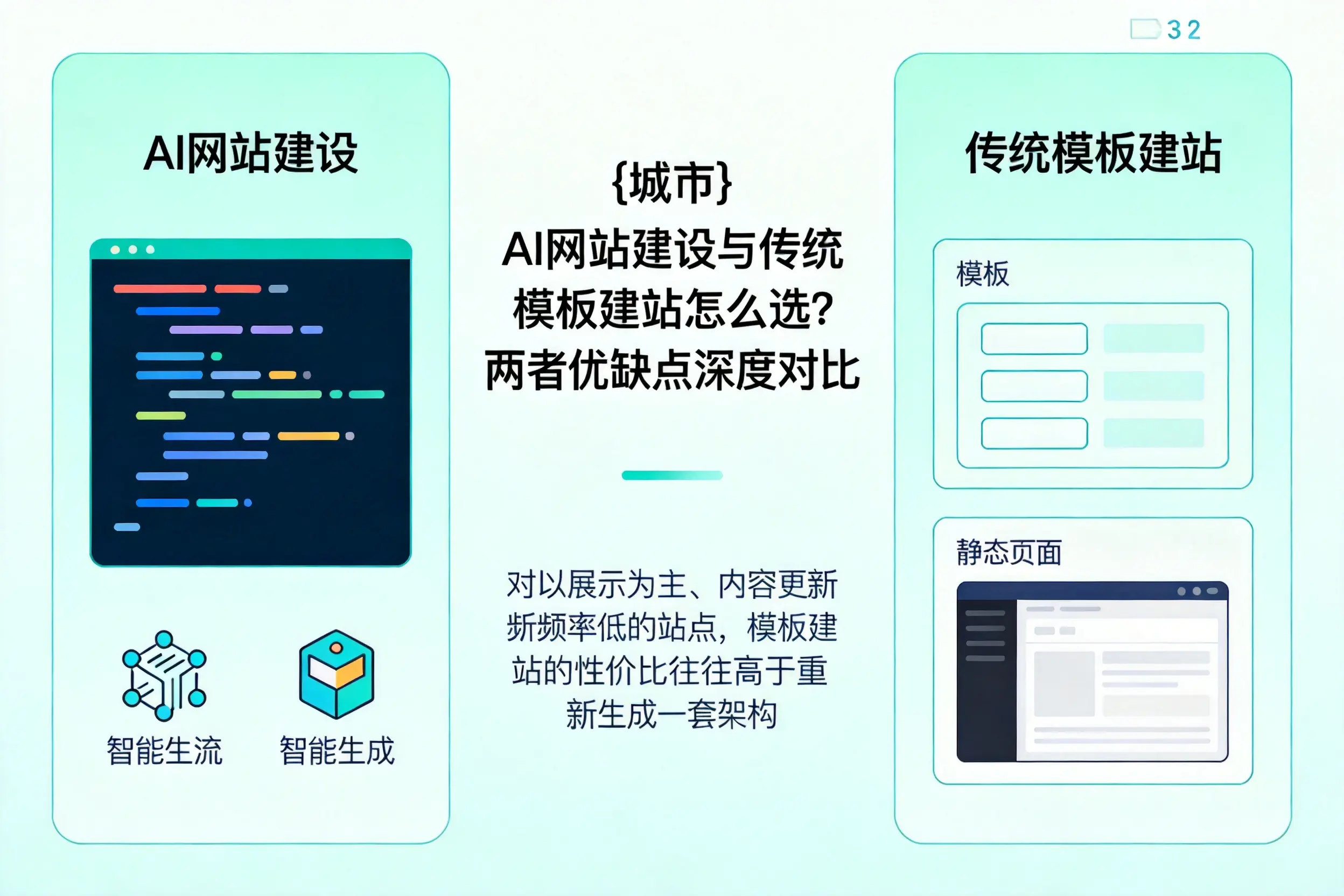 赣州AI网站建设与传统模板建站怎么选？两者优缺点深度对比