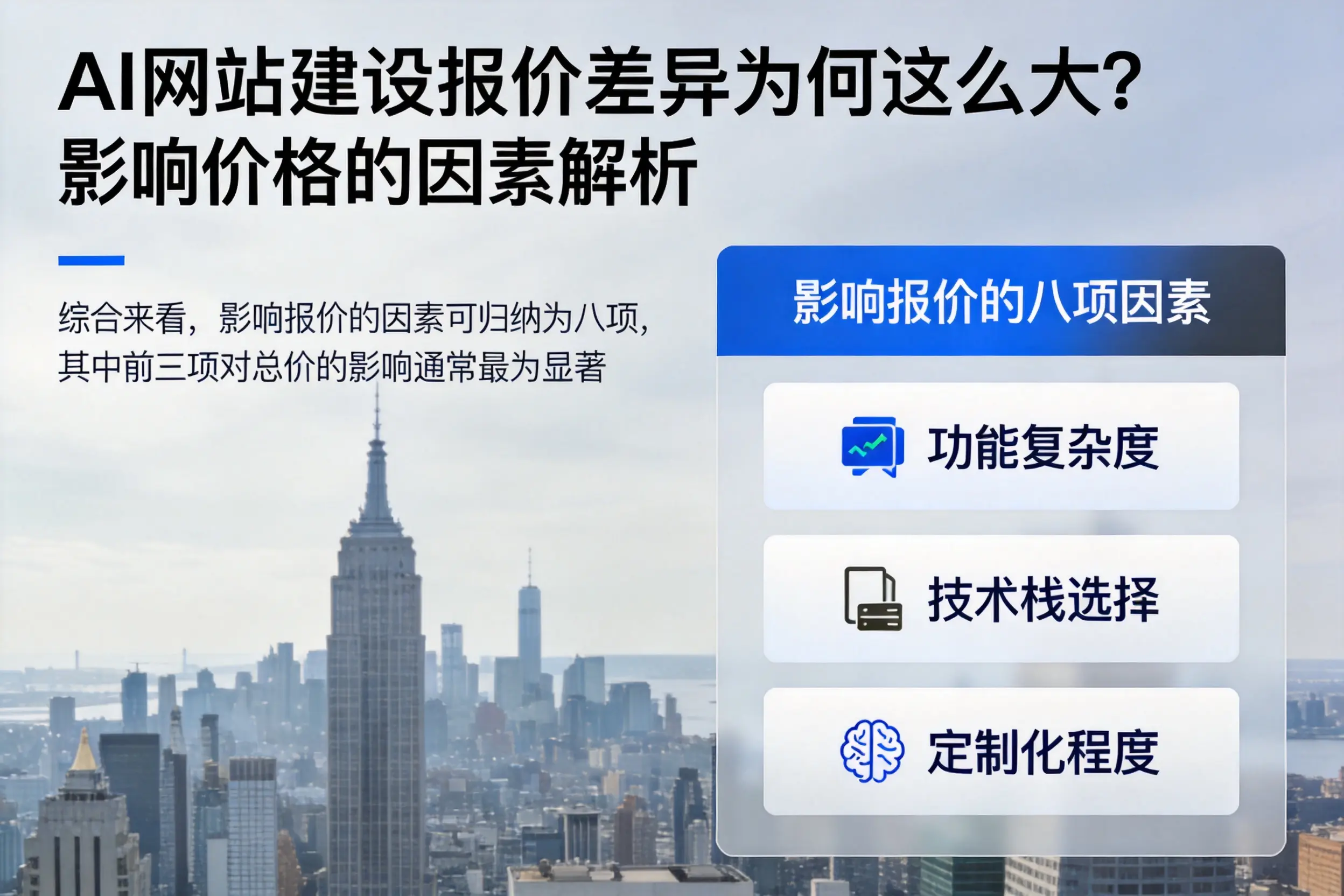 赣州AI网站建设报价差异为何这么大？影响价格的因素解析