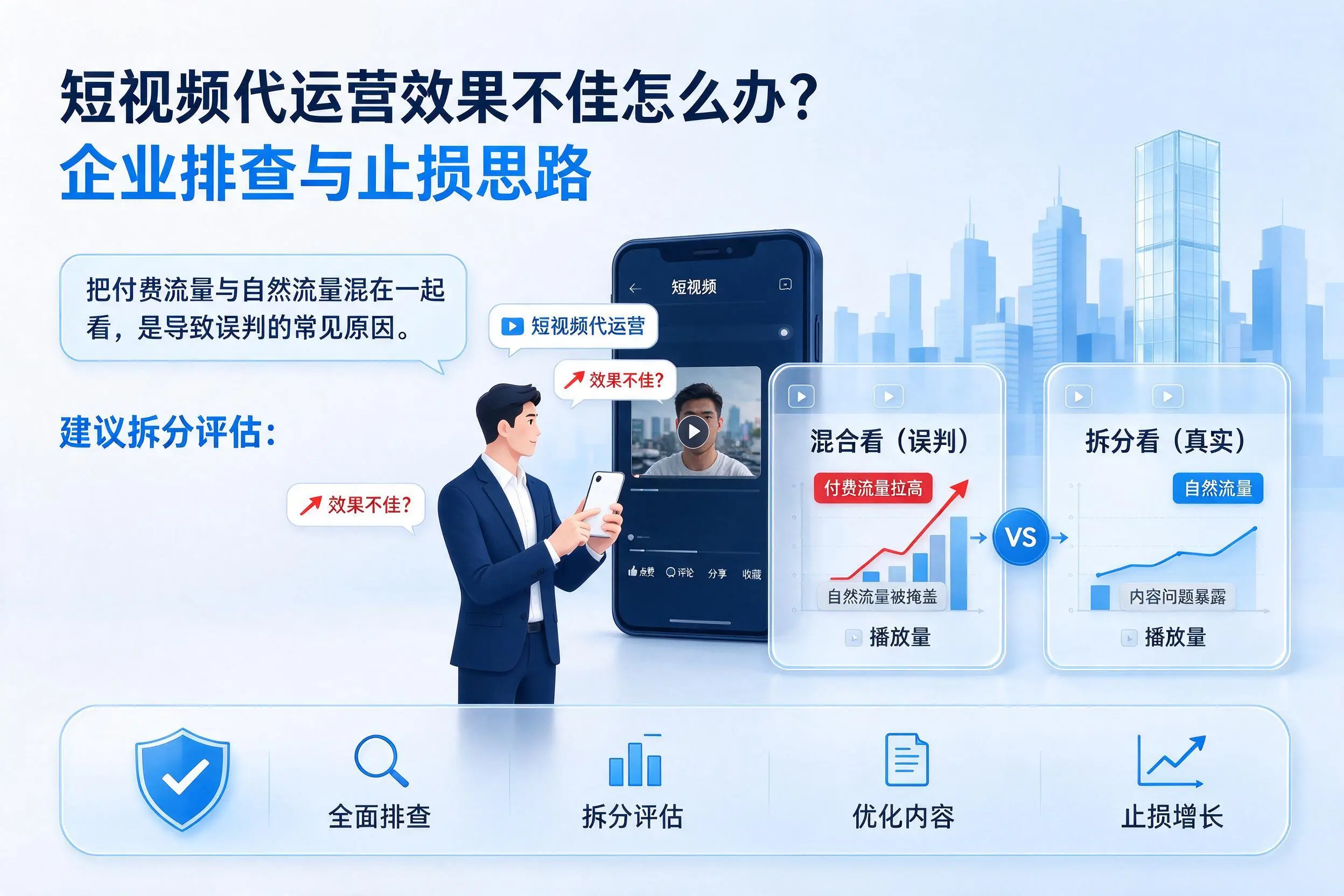 短视频代运营效果不佳怎么办?赣州企业排查与止损思路