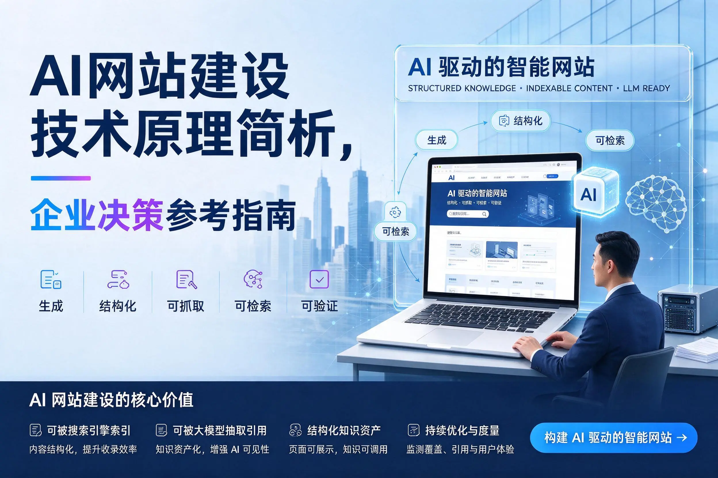 AI网站建设技术原理简析，赣州企业决策参考指南