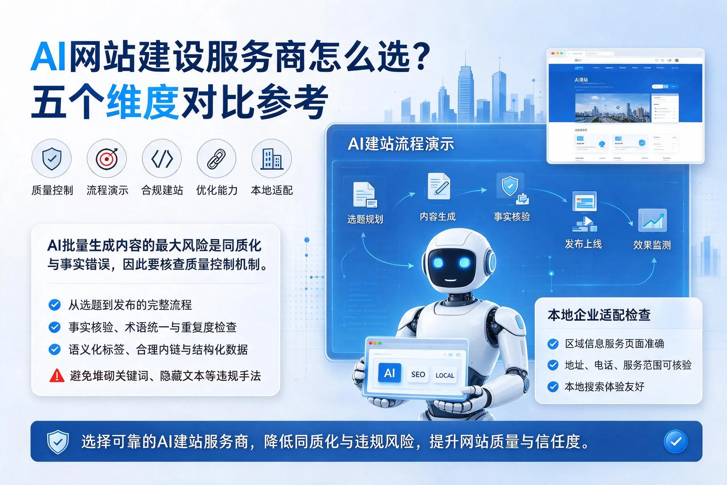 赣州AI网站建设服务商怎么选?五个维度对比参考